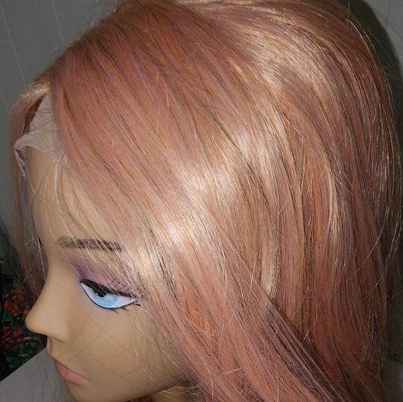 NWT Lunatics Fabulous Hippi Boho Style Rose Gold Wig , Discontinued - Picture 16 of 16